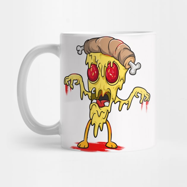 Cheesy Pizza Zombie by Trendy Black Sheep